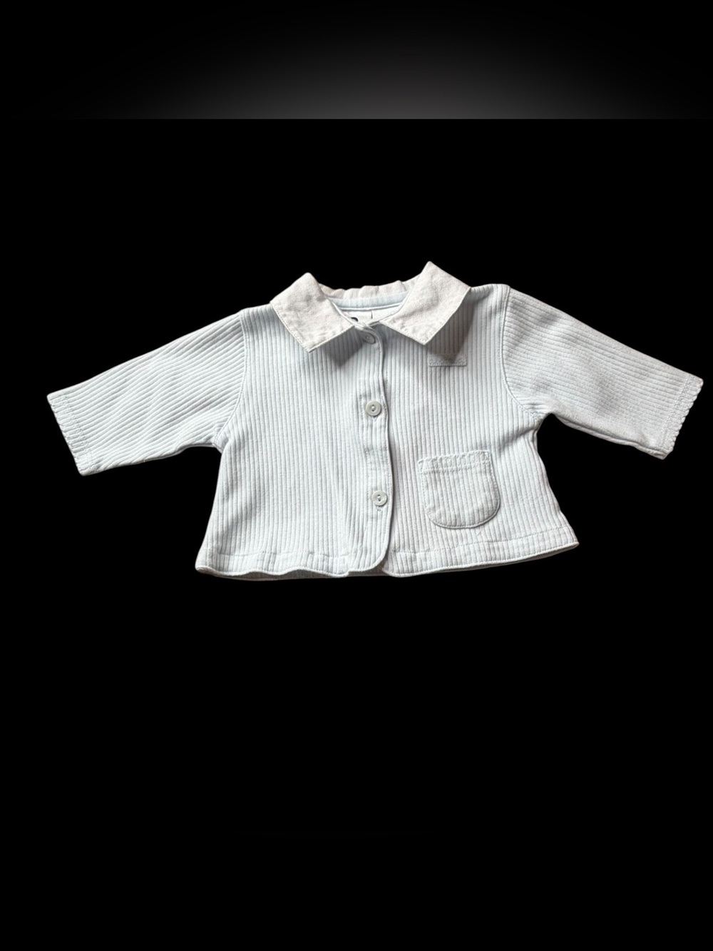 Absorba 90s Vintage Blue Baby Button Up  Cardigan Sz 3M
